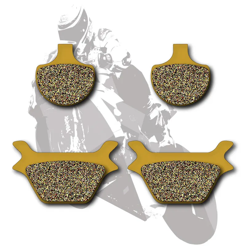 Motorcycle Disc Semimetallic Brake Pad Front Rear For Harley Fxd 1450