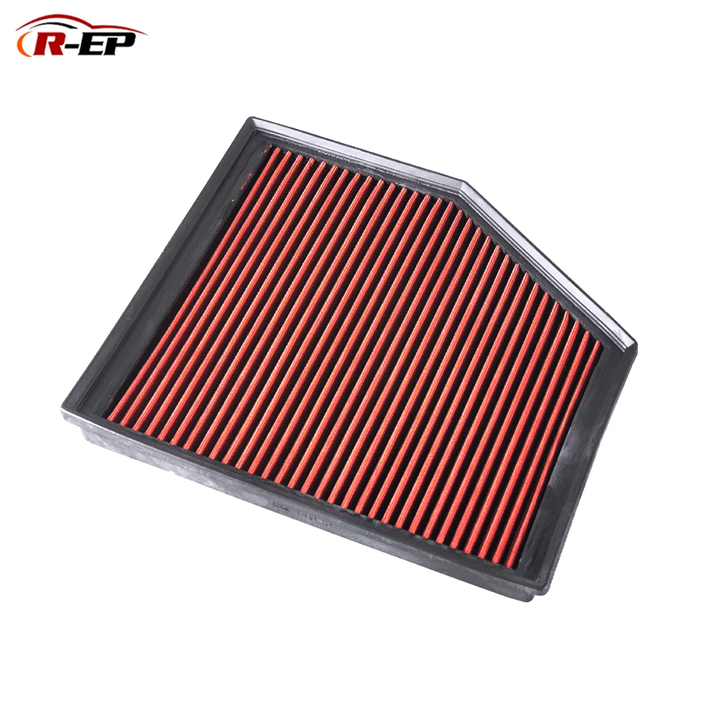 

R-EP Replacement Panel Air Filter Fits for BMW E60 E61 525 E63 630 E64 E85 E86 Z4 High Flow Washable Reusable OEM 13717521033