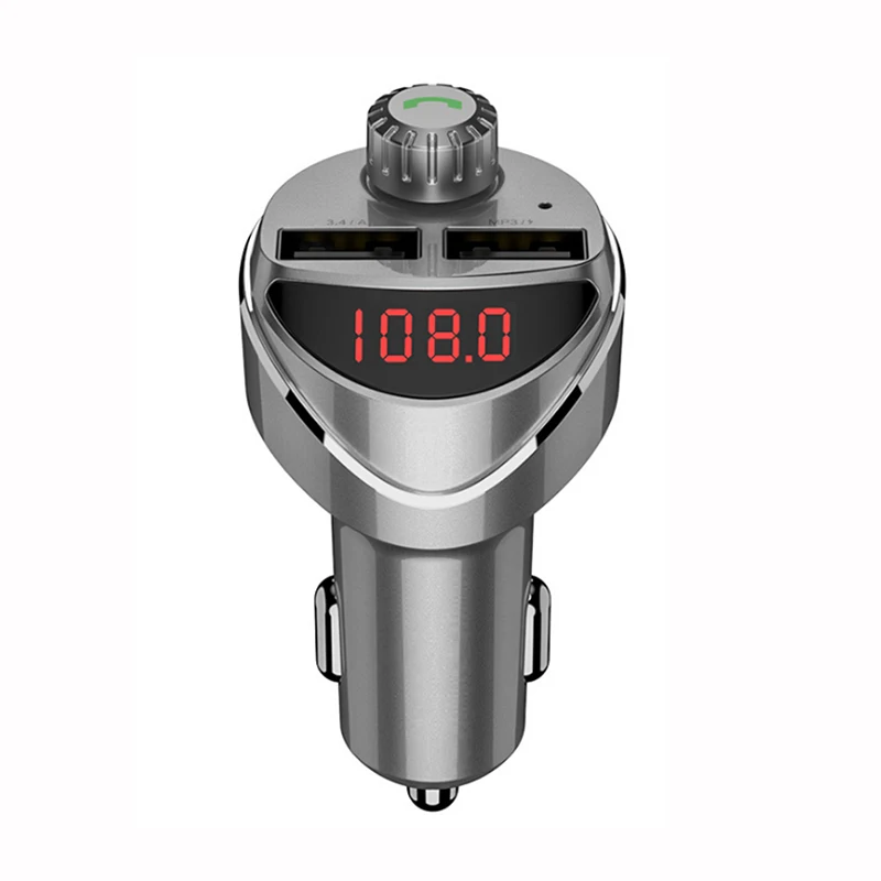 E3370 Bluetooth FM Transmitter-Silver