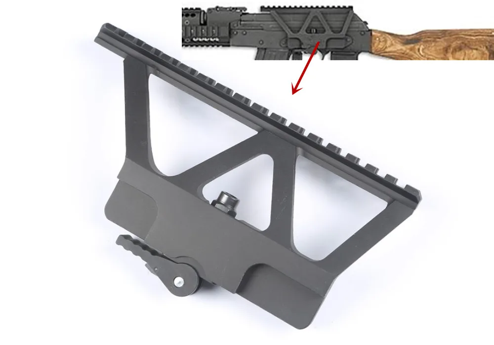 AK Side Rail Scope Mount Quick Detach Gun Rail Base PicatinnyStyle
