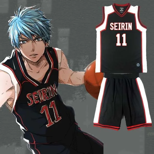 Black Kuroko no Basket Kuroko/'s Basketball Tetsuya Kuroko No.11 Cosplay Costume