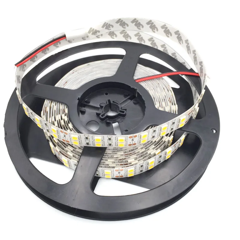 

5m 600 LED 5050 SMD 12V non-water proof 5050 flexible light 120 led/m,LED strip, white/warm white
