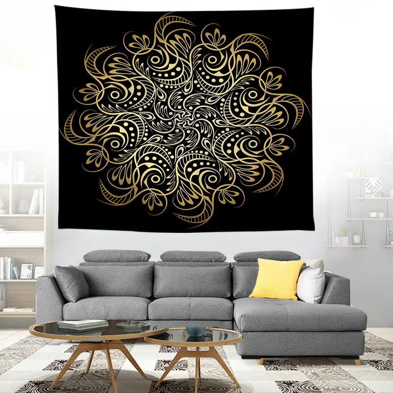 

ZEIMON Indian Mandala Tapestry Wall Hanging Sandy Beach Throw Rug Blanket Camping Bohemian Sleeping Mats Tapestries