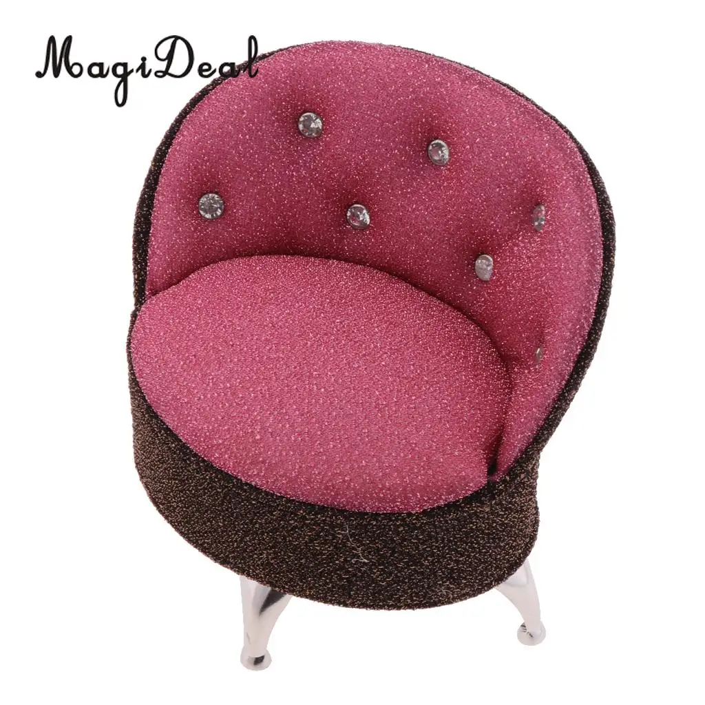1/6 European Styled Sofa Chair Doll House Miniature Furniture for Action Figure Dolls Acc Life Scene Decor Pretend Play Toys
