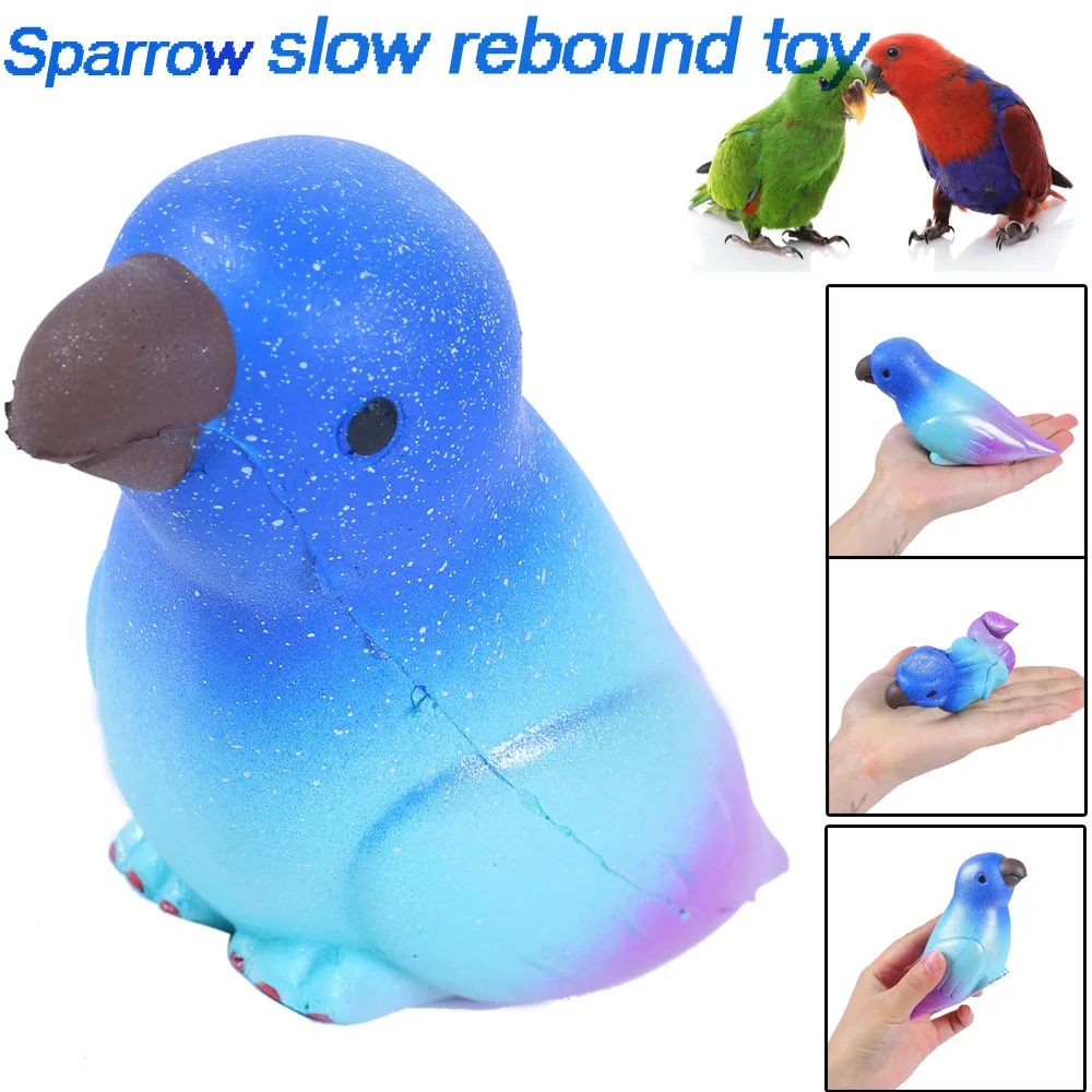 Kawaii Galaxy Bird Ароматизированная Мягкая кукла медленно поднимающаяся игрушка для снятия стресса Ароматические игрушки для детей подарок антистрессовая игрушка