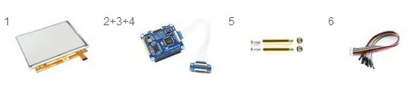 1200*825, 9,7 дюйма E-Ink дисплей шляпа для Raspberry PiZero/Zero W/Zero/2B/3B/3B+ USB/SPI/I80/I2C интерфейс, IT8951 конт