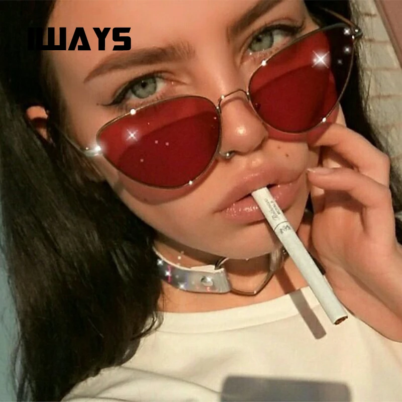 

Cat Eye Sunglasses Women Metal Frame Cute Sexy Ladies 2019 Fashion Vintage Gradient Sun Glasses UV400 Shades