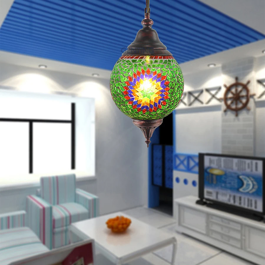 Online kaufen groÃhandel mosaik glas lampe aus china mosaik glas ...