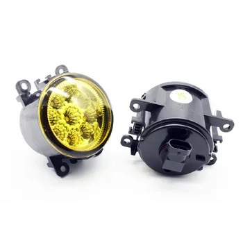 

2pcs Car Styling Round Front Bumper LED Fog Lights DRL Daytime Running Driving Yellow For DACIA LOGAN Saloon LS_ 2004-2012