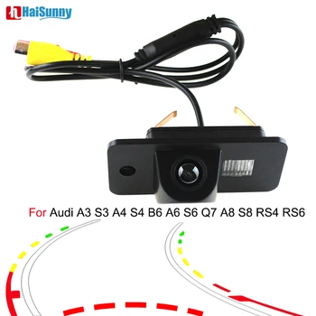 

HD CCD Car Parking Rear View Back up Reversing Camera Cam Dynamic Line Waterproof For Audi A3 S3 A4 S4 B6 A6 S6 Q7 A8 S8 RS4 RS6