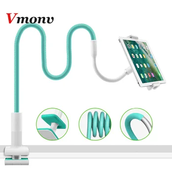 

Vmonv 360 Rotating Long Arm Leather Strong Tablet Stand Holder For Ipad Air Pro 4-12.9 Inch Samsung Kindle Lazy Bed Tablet Mount