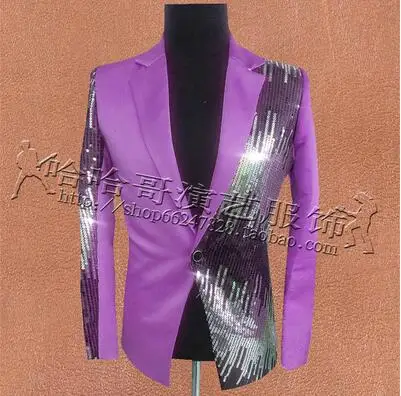as picture 1 S~ 5XL! Новинка мужская одежда плюс размер GD половина блесток платье костюм emcee для выступления певца костюмы - Цвет: as picture 1
