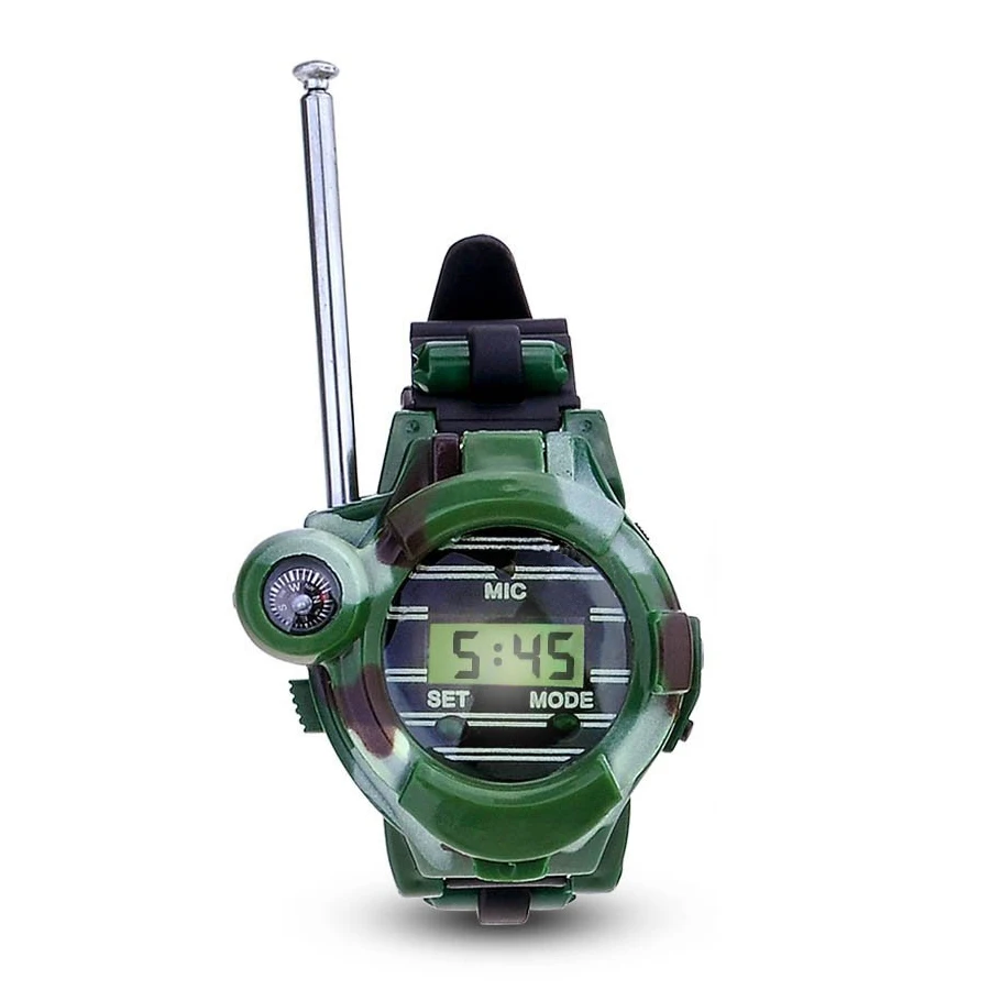 1 пара LCD радио 150 м часы Walkie Talkie 7 в Детские наружные переговорные игрушки (Цвет: