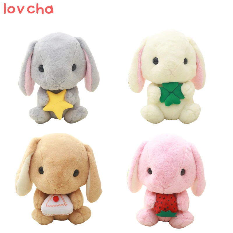 1 pcs kawai Soft Rabbit long ear bunny Soft Fluffy Rabbit Plush