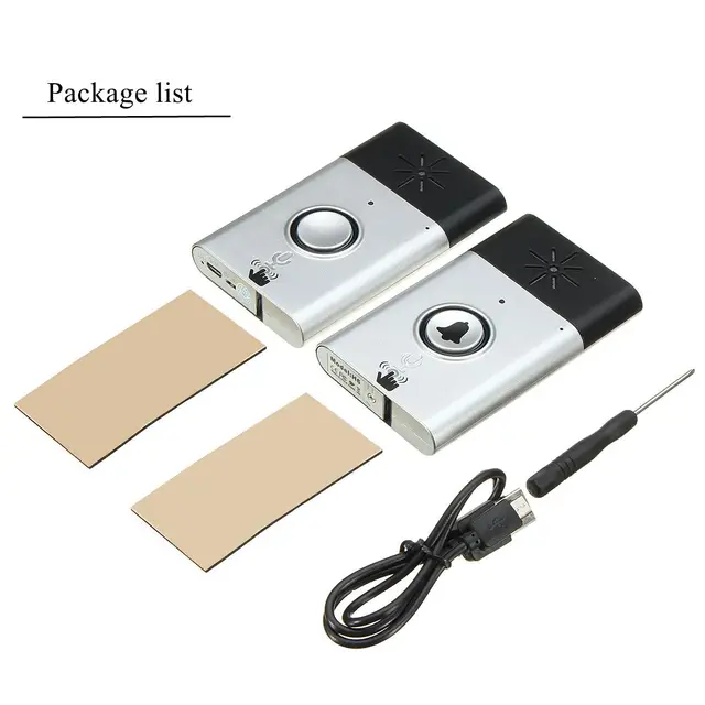 KINCO Wireless 300M Silver Smart Talk Back Doorbell Clear Voice Intercom Doorbell Smart Home Safety Controller Long Standby Time