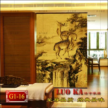 

Modern Chinese semi-hard steel mesh scrim impervious impervious silk georgette soft partition curtain