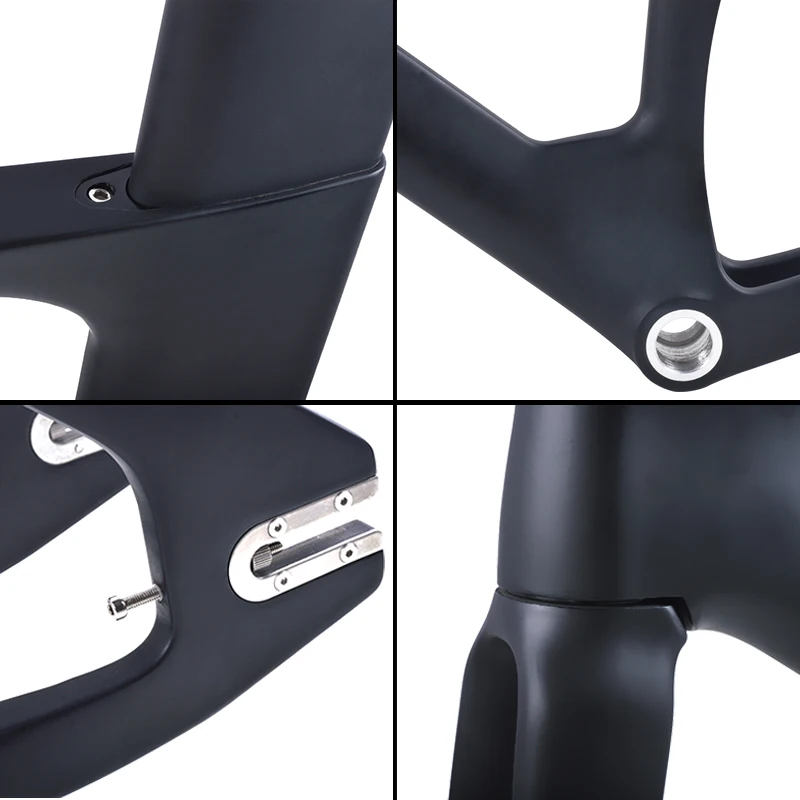 Cheap BXT 2019 new full carbon track frame road frames fixed gear bike frameset with fork seat post 49/51/54cm carbon bicycle frame 5 Cheap BXT 2019 new full carbon track frame road frames fixed gear bike frameset with fork seat post 49/51/54cm carbon bicycle frame 5