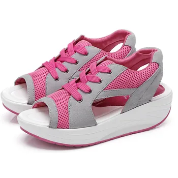 

Women Sandals Nice New Summer Shoes Platform Slippers Wedges Flip Flops Fitness Sandal Shoes Woman 2 Colors 5c181