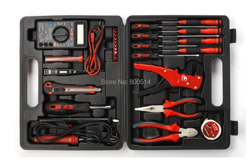 

30 Pieces Electrical Tool Kit Telecom repair kit Telecommunications Tool C9001A