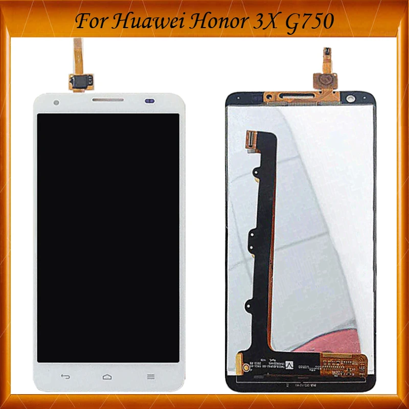 

Top Quality For Huawei Honor 3X G750 LCD Display Screen with Touch Screen Digitizer Assembly IN Stock