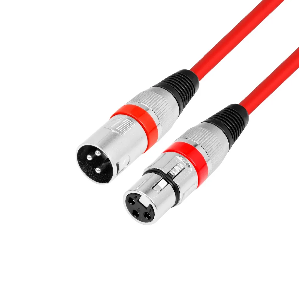 10 m XLR to Speaker Cable Low Noise Snake Cord 3 Pin XLR Male to XLR