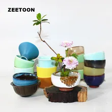 Дзен японский цветок грубая керамическая ваза маленький цветочный горшок икебана керамический Настольный цветочный горшок Емкость для цветов винтажный домашний декор