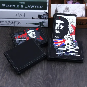 

2018 New Punk Tri-fold Canvas Wallet Large Capacity Pocket Wallets for Men and Women Designer Casual Short Zipper Coin Purse