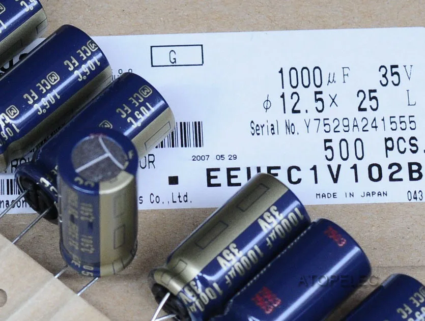 

1pc FC Series 1000uF/35V Electrolytic Capacitors Hi-Fi Audio 105 Deg.C