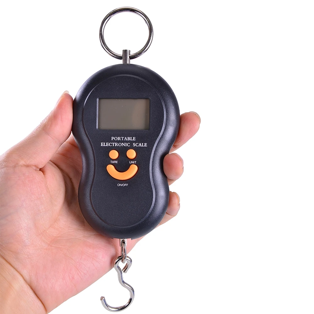 

50kg/10g digital handy scales electronic hand scales for fishing lcd pocket digital electronic hanging hook scale luggage