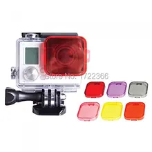 6pcs/Lot GoPro Hero 3 Mini Camcorder Gopro Accessories Polarizer Underwater Dive Lens Filter Accessories