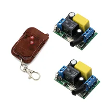 Smart Home AC220V 1CH Wireless RF Remote Switch Lamp Ceiling Light LED Bulb Wireless Remote Controller and 2*Receiver 433/315MHZ