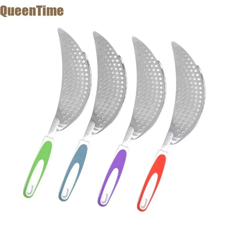 

Queentime Stainless Steel Water Strainer Rice Bean Pasta Cleaning Sieve Fruit Vegetable Mesh Colander Soup Filter Kitchen Tools