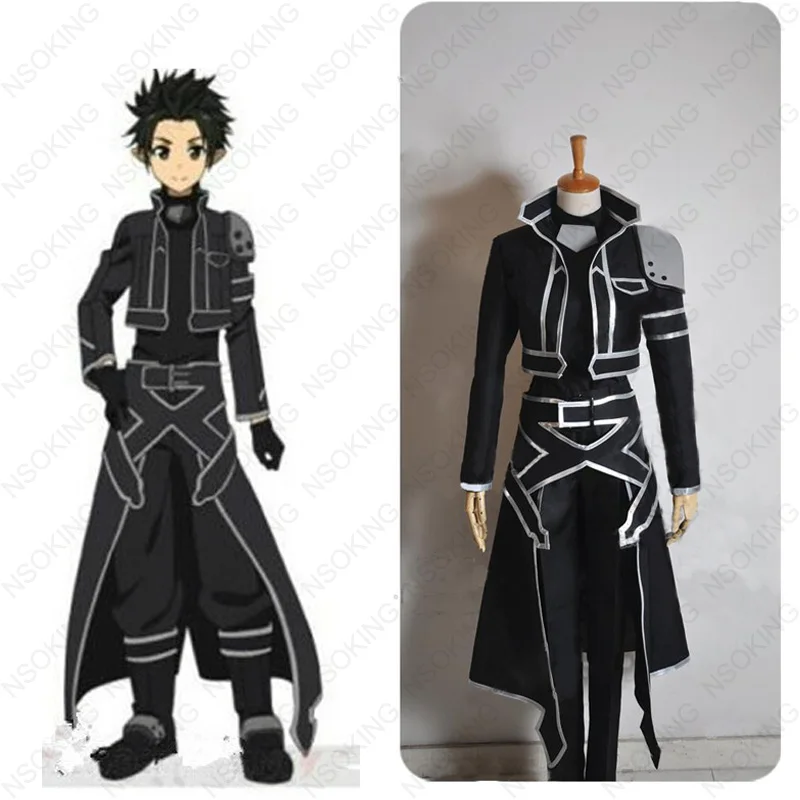 新しいソードアートオンラインkirigaya和人衣装アニメaloキリトコスプレ衣装customzied 新しいソードアートオンラインkirigaya和人衣装アニメaloキリトコスプレ衣装customzied