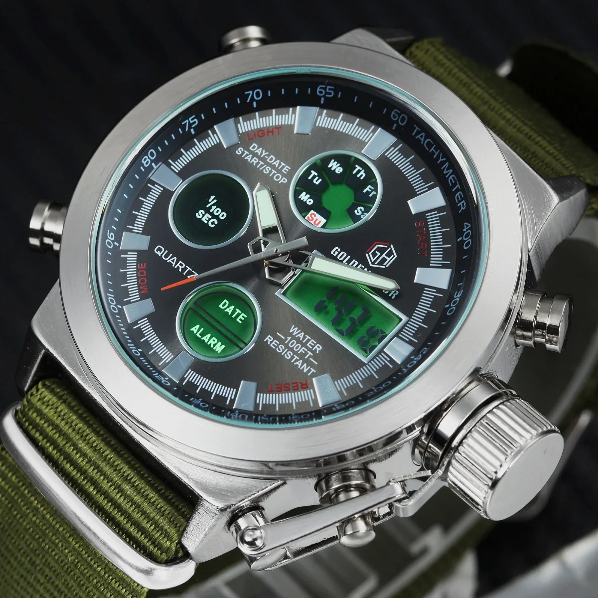 digital watch nato strap