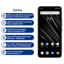  font b UMIDIGI b font S3 Pro Android 9 0 Mobile Phone 48MP 12MP 20MP