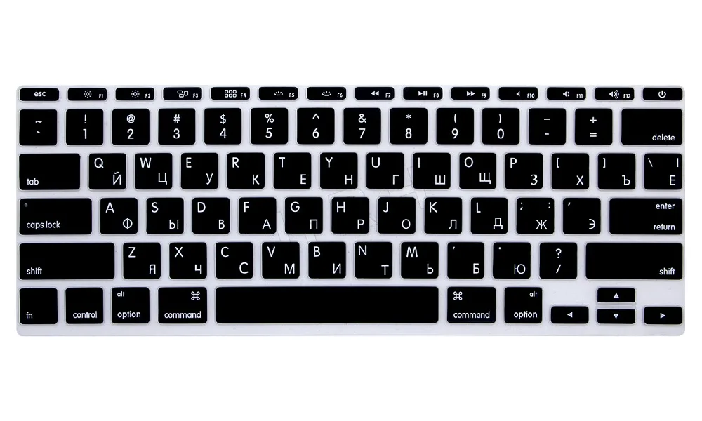 11 дюймов русская буква Силиконовая Клавиатура США Защитная пленка для Apple MacBook Air 11,6 дюймов