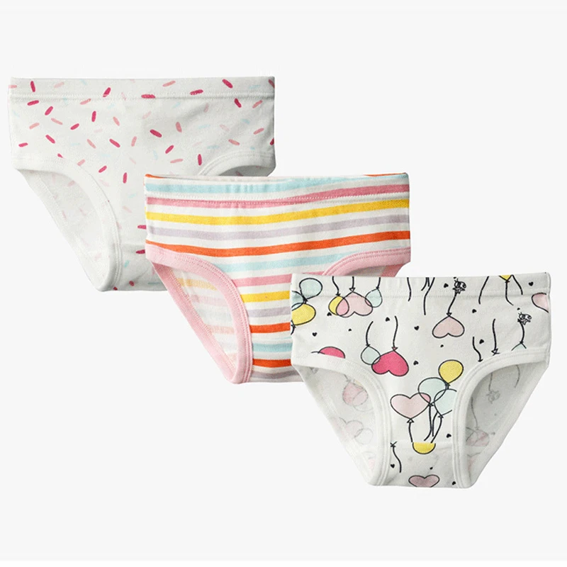 

3pcs/lot Children's underwear cartoon print Cotton Baby Comfortable Underwear Girls Briefs Children Panties Baby girls shorts
