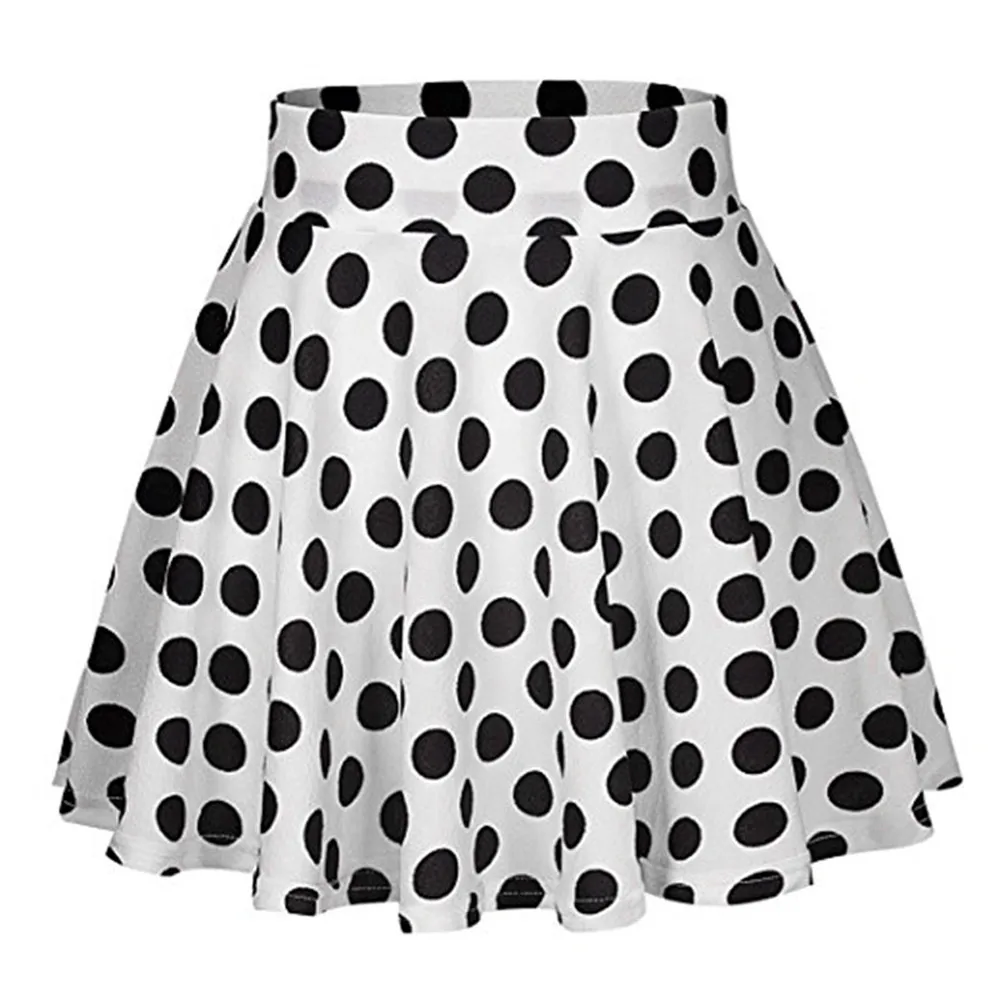 

Skirt new outdoor casual stripes ladies wave point printing half-length skirt summer new autumn skirt women