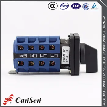 

25A Cam Switch 1-0-2 4 Poles 16 terminals