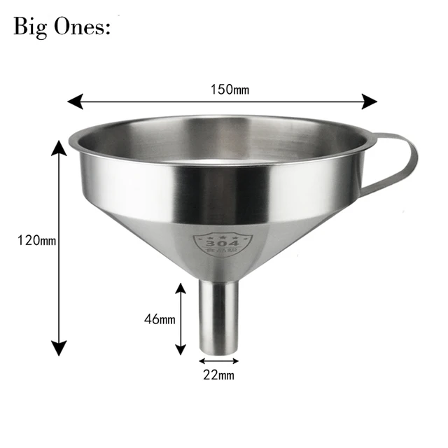 Funnel Stainless Steel Funnel 304 stainless steel wine funnel kitchen