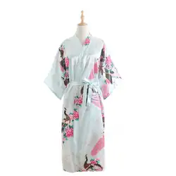 Лидер продаж невесты Brideal свадебное платье пикантные цветок ночной рубашке Для женщин район длинные пижамы кимоно белье Ванна платье один