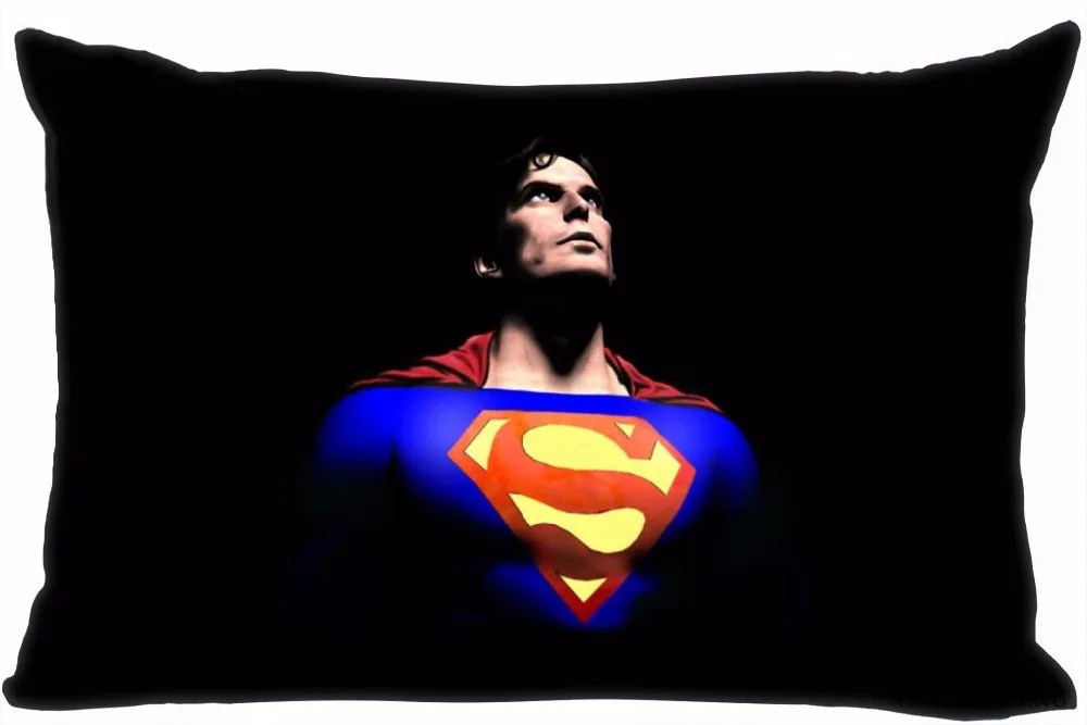 Наволочки с рисунком Супермена На Заказ прямоугольные Наволочки на молнии 35x45,40x60 см(с одной стороны) 180516-13