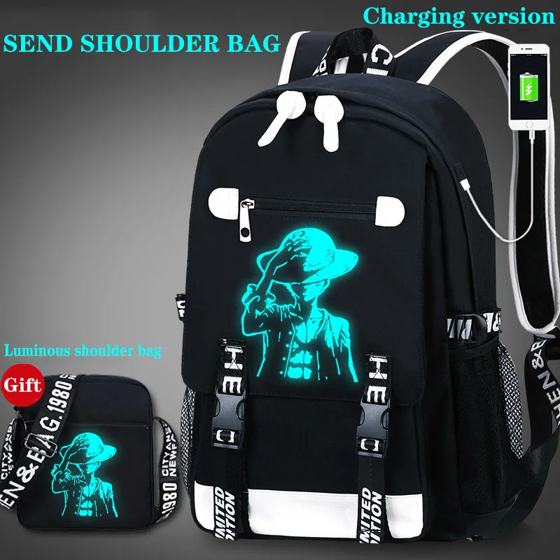 Школьный рюкзак для студентов, 3D светящаяся анимация, USB зарядка, школьная сумка для мальчика-подростка, Противоугонный Детский рюкзак, школьные сумки