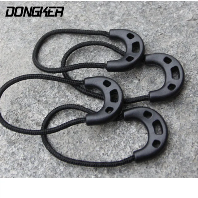 10PCS/Lot EDC Camping Equipment Anti-theft Zipper Tail Rope Clothing&bags Longer Zipper Rope Black Outdoor Camping Travel Kit