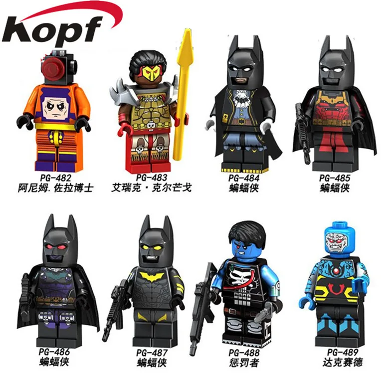 

PG8154 Single Sale Building Blocks Super Heroes Batman Anim Dr Zola Eric Kermango Punisher Daxed Dolls Bricks For Children Toys