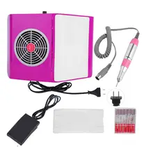 60 Вт шлифовальный Полировочный коллектор для буровой пыли маникюрный станок набор инструментов b