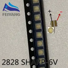 500PCS LED Backlight High Power LED 0.8W 2828 6V Cool white 45LM GM2BB1ZF2CEM TV Application For Sharp