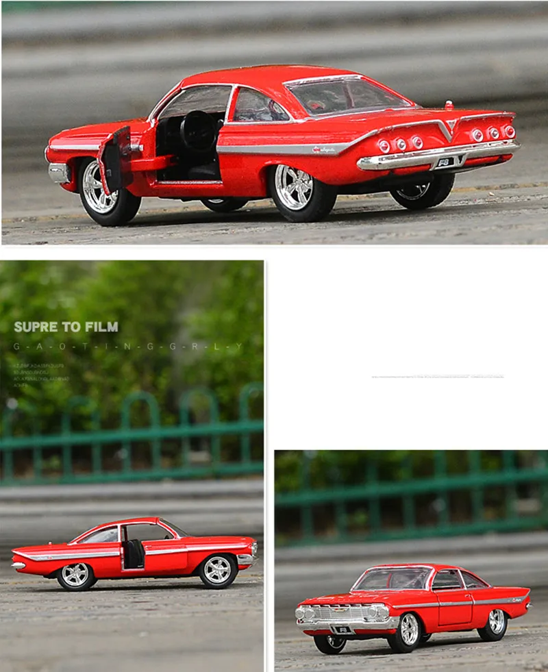 1: 32 advanced alloy car models,high simulation Chevrolet 1961 IMPALA vehicles model,metal diecasts,toy vehicles,free shipping