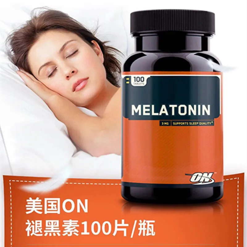 Американский импорт оптимальный Melatonin усиление сна 100 шт. 1 бутылка|Блестки для