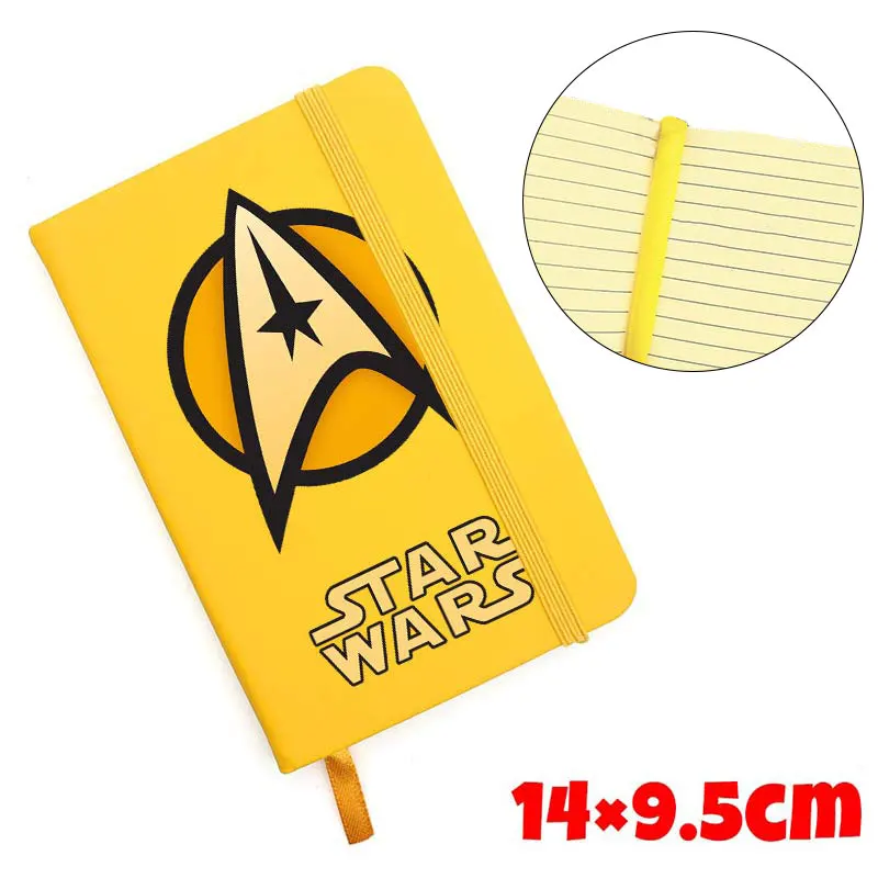 

14*9.5cm Movie Star Trek Small Pocket Notebook Notepad Mini Portable Notebook Daily Memos PU Cover Study Notebooks Gift
